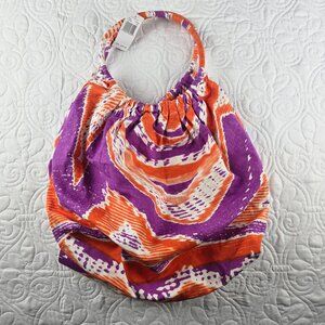 NWT Echo Design Women's Tote Bag Orange Purple Swirl Pattern